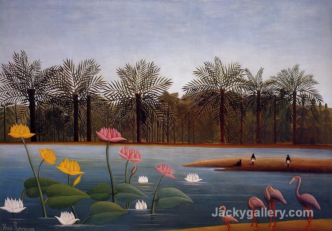 The Flamingos by Henri Rousseau paintings reproduction
